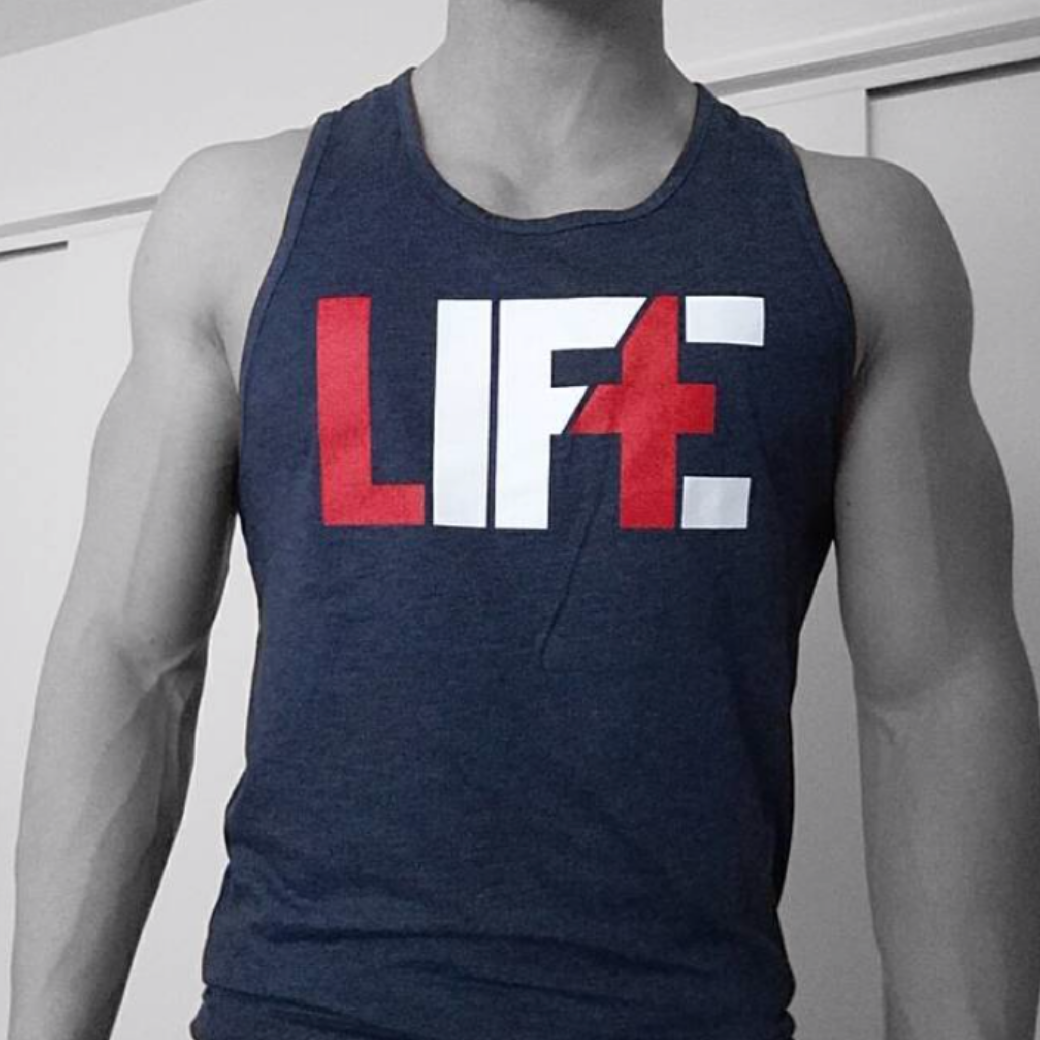 LIFTE Men's Blue Muscle Tank