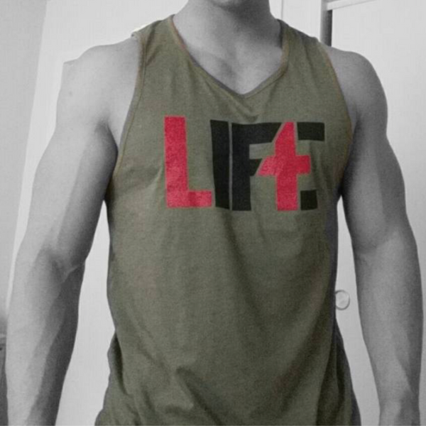 LIFTE Men's Green Muscle Tank